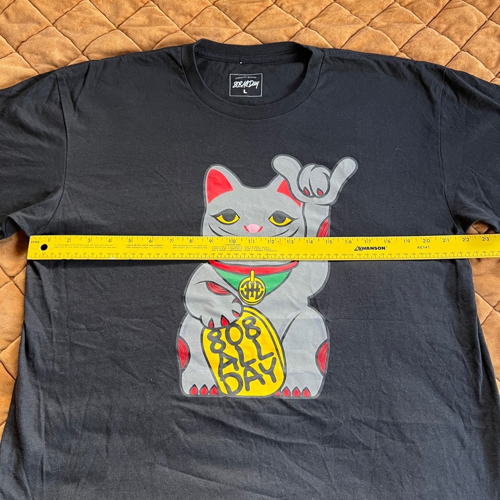 808 All Day Tee Shirt Shaka Cat Large - Picture 3 of 6